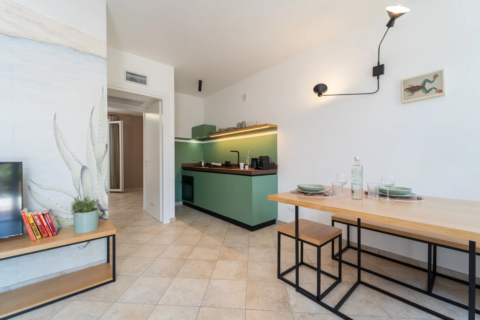 Casa Cerulea — zona giorno